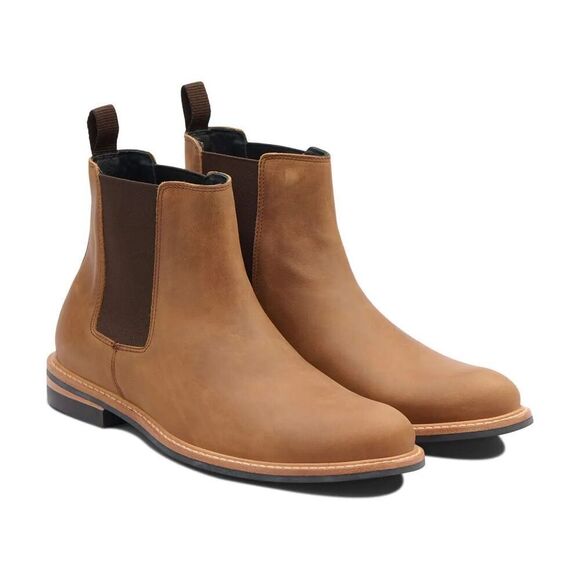 NISOLO $260 All-Weather Waterproof Textured Leather Chelsea Marco Slip-On Boots - Picture 3 of 13
